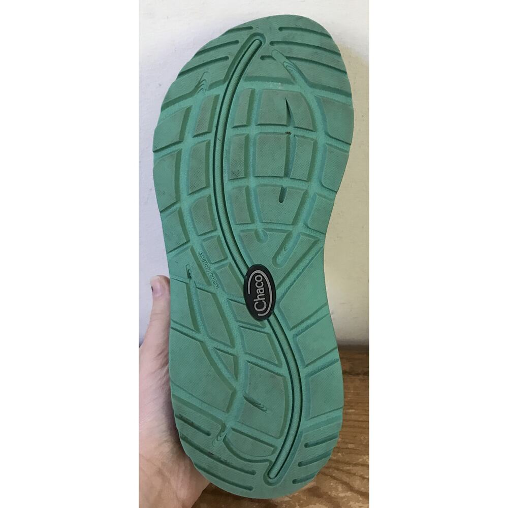 Chaco ZX/1 Cloud Sport Blue Green Strap Womens Teal Turquoise Aqua Sandals 7 - Picture 6 of 7